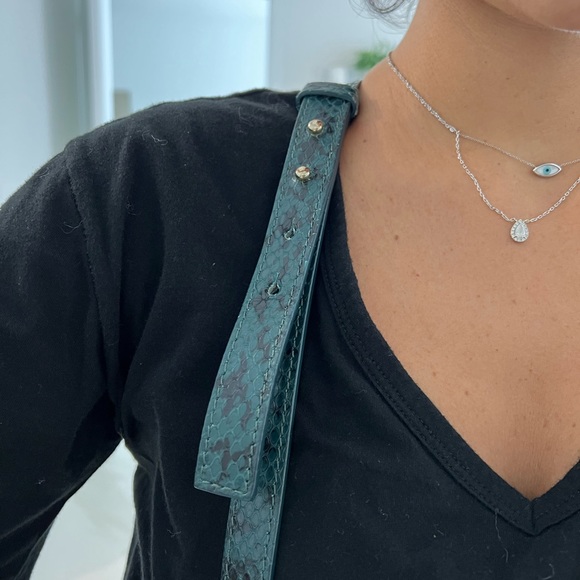 Versace bag - python dark green -authentic - Picture 11 of 11